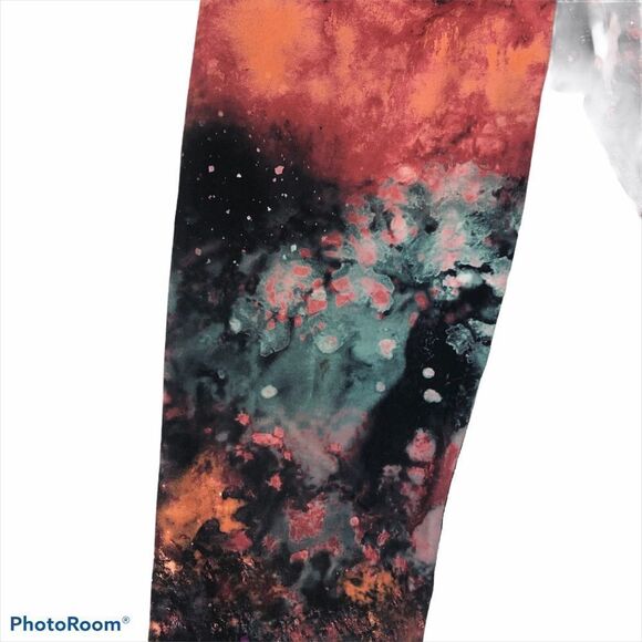 Ladies Kos USA Cropped Galaxy Print Pants Size XS - Picture 3 of 9